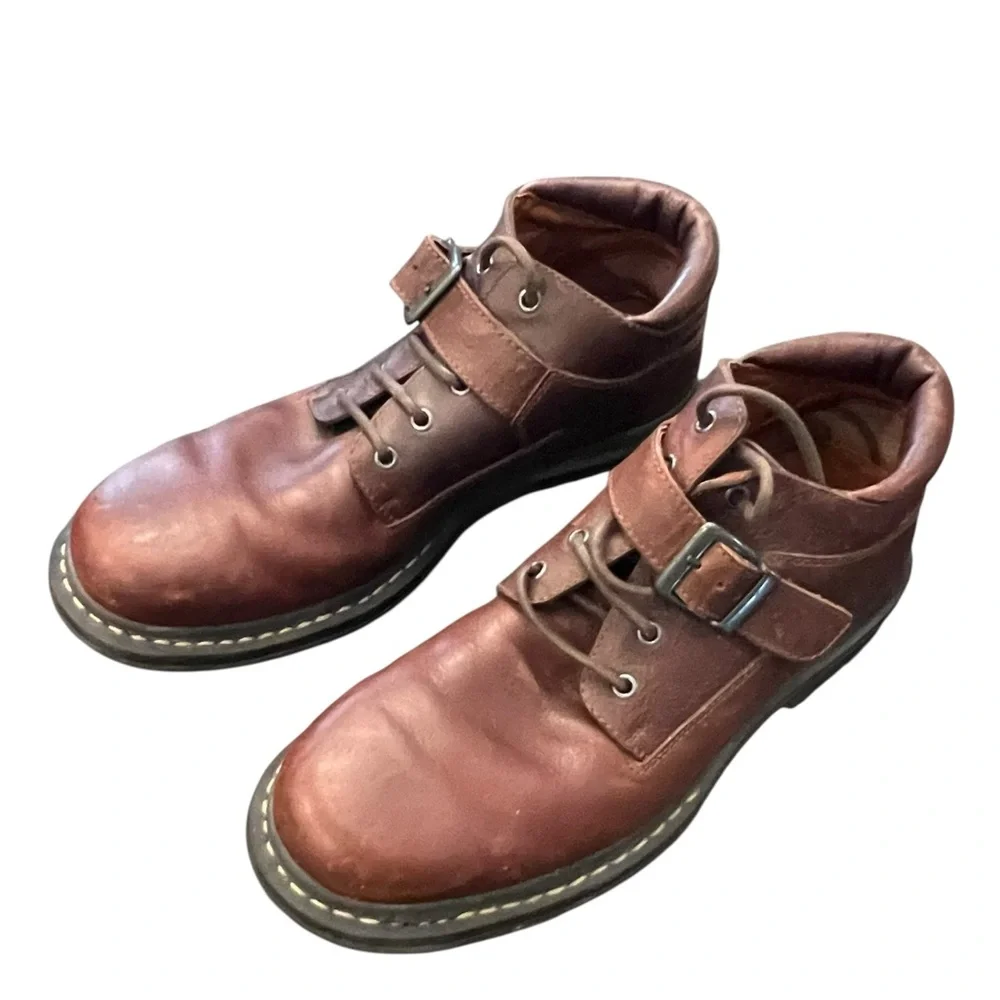 Chukka Boots Men's‎ 9.5 Reddish Brown Leather Johnston Murphy Lace Up Strap